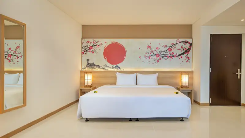 Giường ngủ phòng Family Mikazuki Đà Nẵng
